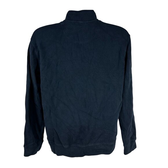 Lands End Mens Navy Blue Half Zip Pullover Sweater Tailored Fit Size M - Picture 7 of 7